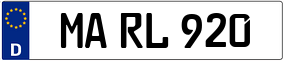 Trailer License Plate